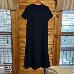 STUGAZ Black Maxi TShirt Dress